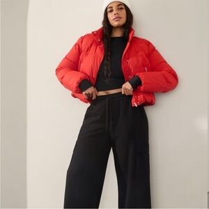 ATHLETA Summit Down Jacket, Candy Red SIZE XXS #467781